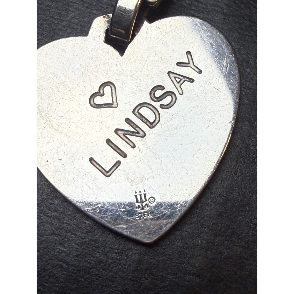James Avery 925 Sterling A Special Friend Heart Keychain Retired Engraved *READ - Picture 3 of 6